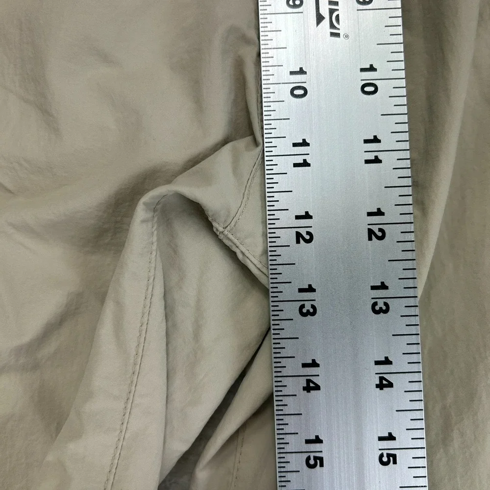 Columbia PFG Convertible Cargo Pants Mens L Beige Straight Flat Front Mid Rise